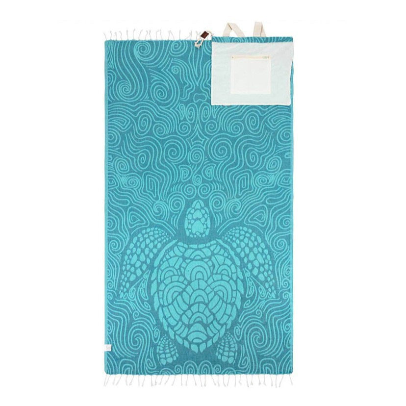 Cross-Border Bestseller Seashells Towel Bag, Two-In-One Convertible Beach Towel Bag