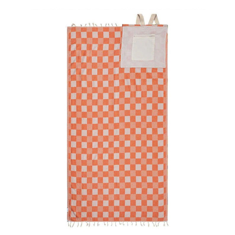 Cross-Border Bestseller Seashells Towel Bag, Two-In-One Convertible Beach Towel Bag