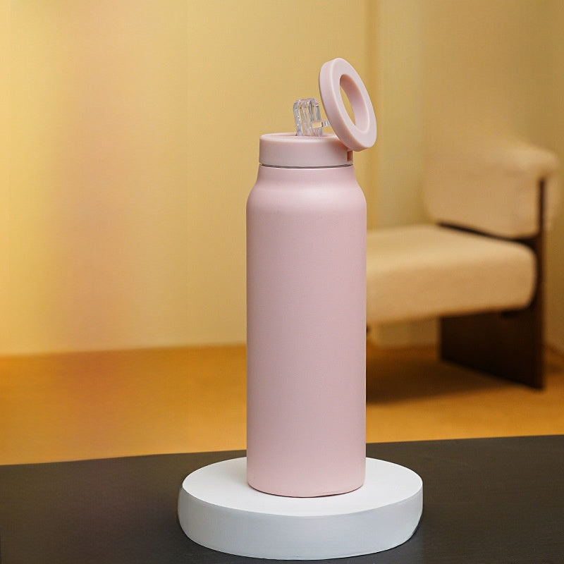 Magnetic Insulated Water Bottle with Phone Holder