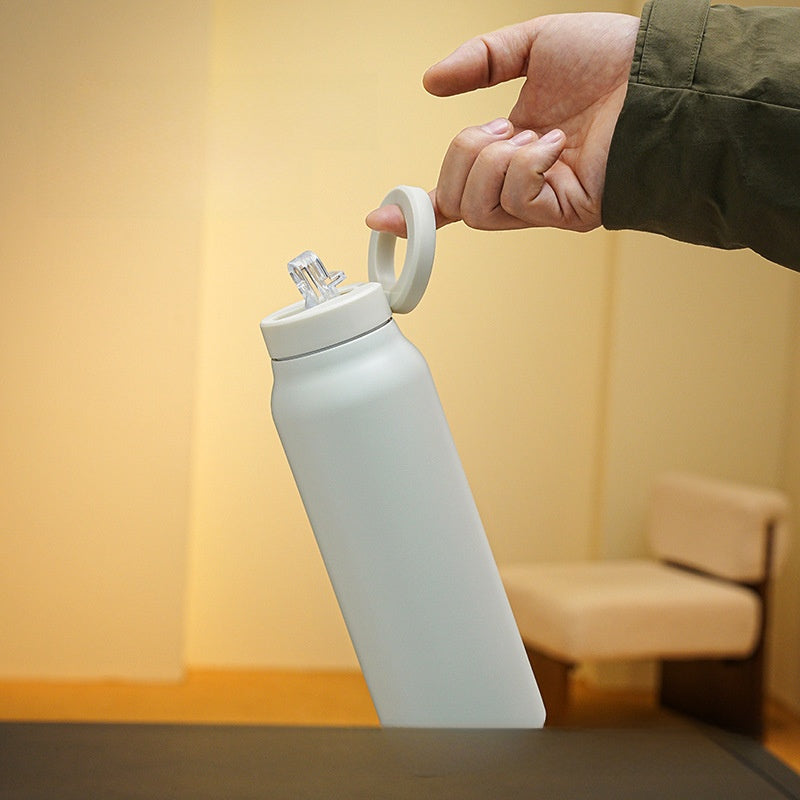 Magnetic Insulated Water Bottle with Phone Holder