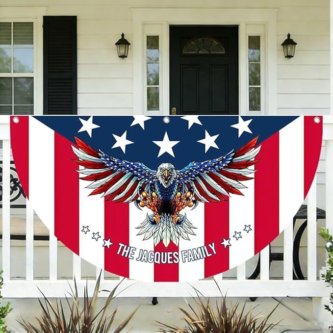 Semicircular Polyester Decorative Flag for Outdoor Use